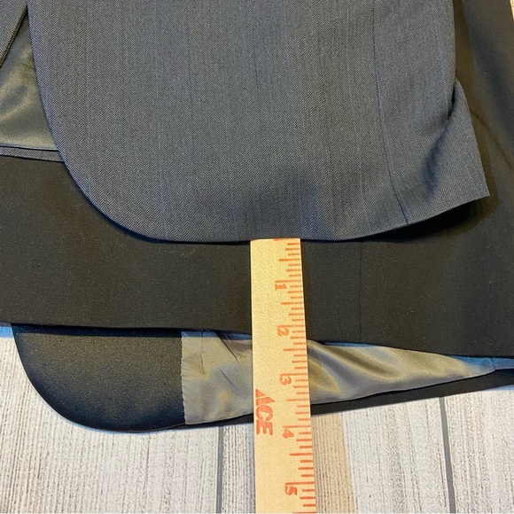 VTG Burberrys Mens Two Button Sport Jacket Navy Blue 100% Pure Wool Classic USA - Picture 15 of 15